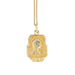 Médaille Art-Déco J.Holy en Or figurant la Vierge, vers 1925 - Castafiore