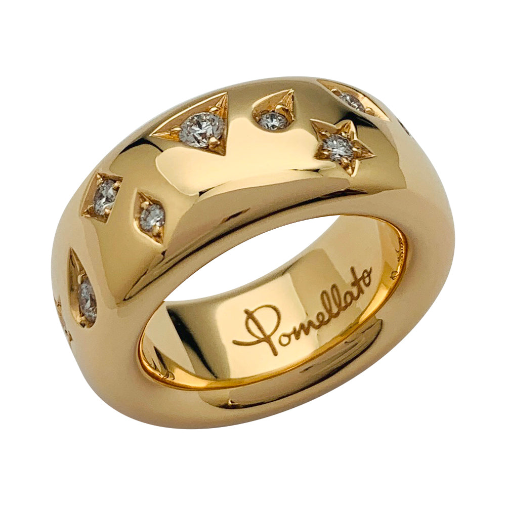 Bague Pomellato, "Iconica", or rose, diamants