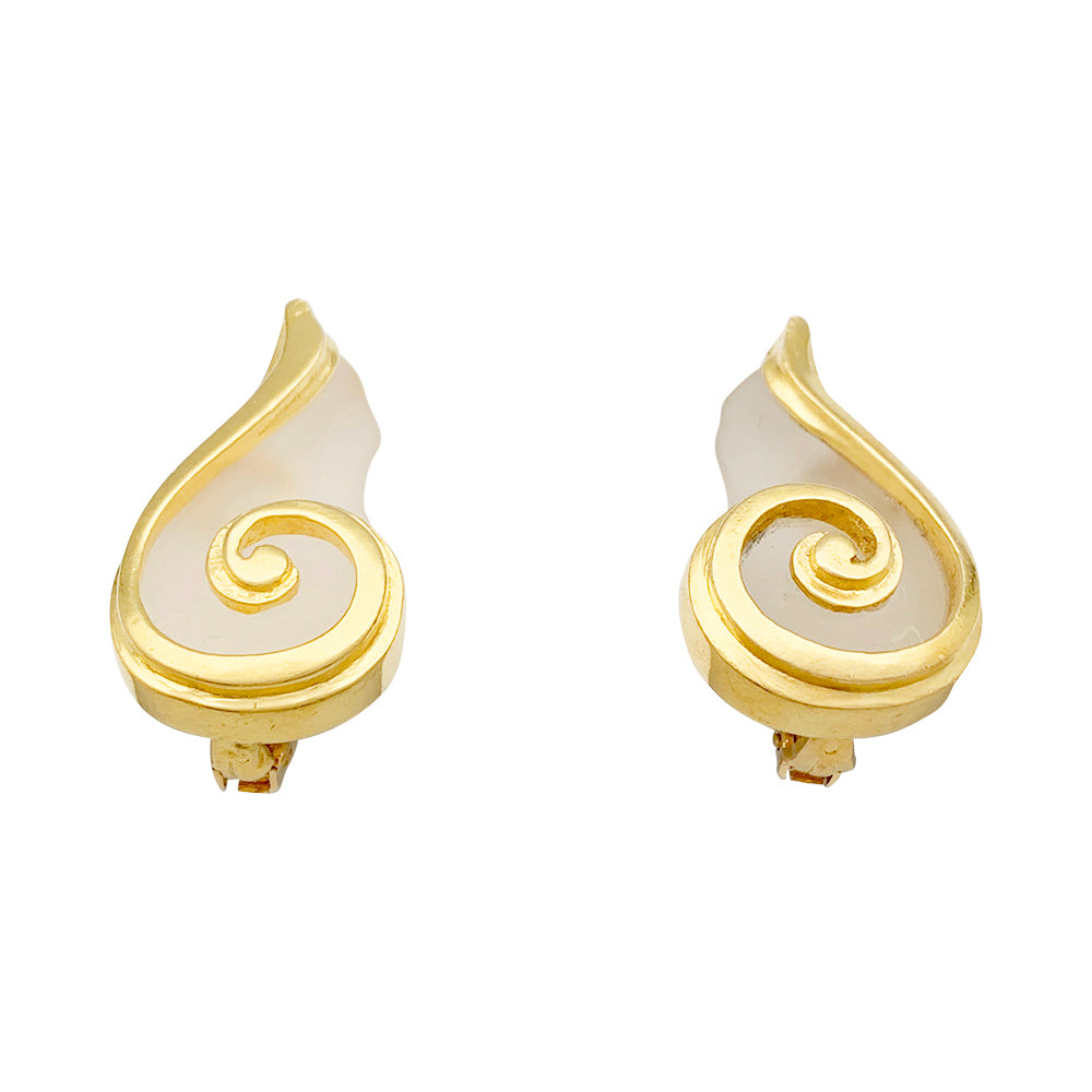 Boucles d'oreilles Lalaounis cristal de roche