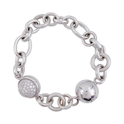Bracelet Pomellato or blanc, diamants