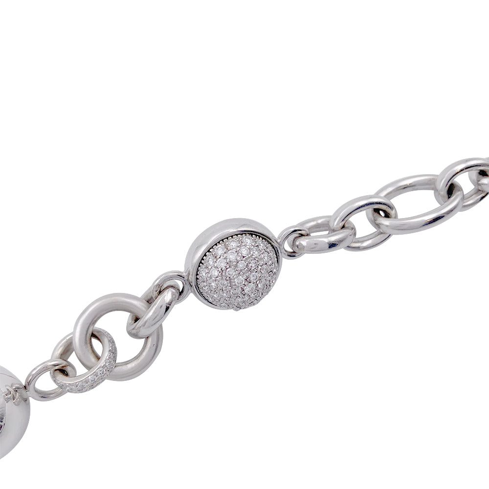 Bracelet Pomellato or blanc, diamants
