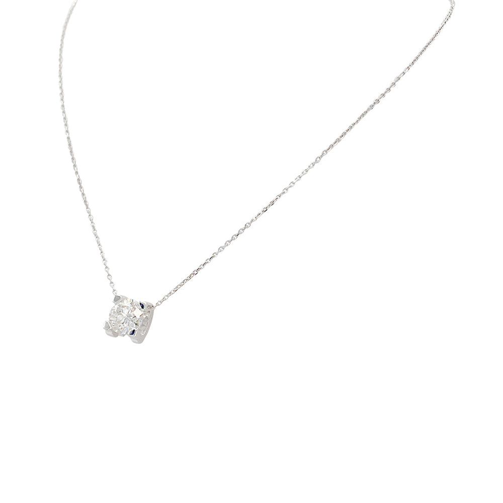 Collier Cartier, "C de Cartier", or blanc, diamant