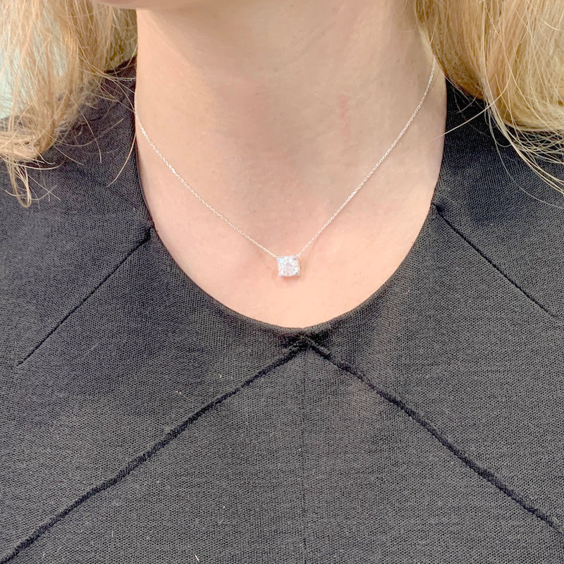 Collier Cartier, "C de Cartier", or blanc, diamant