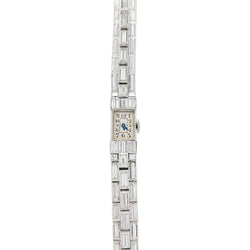 Montre Art Déco en platine et diamants. - Castafiore