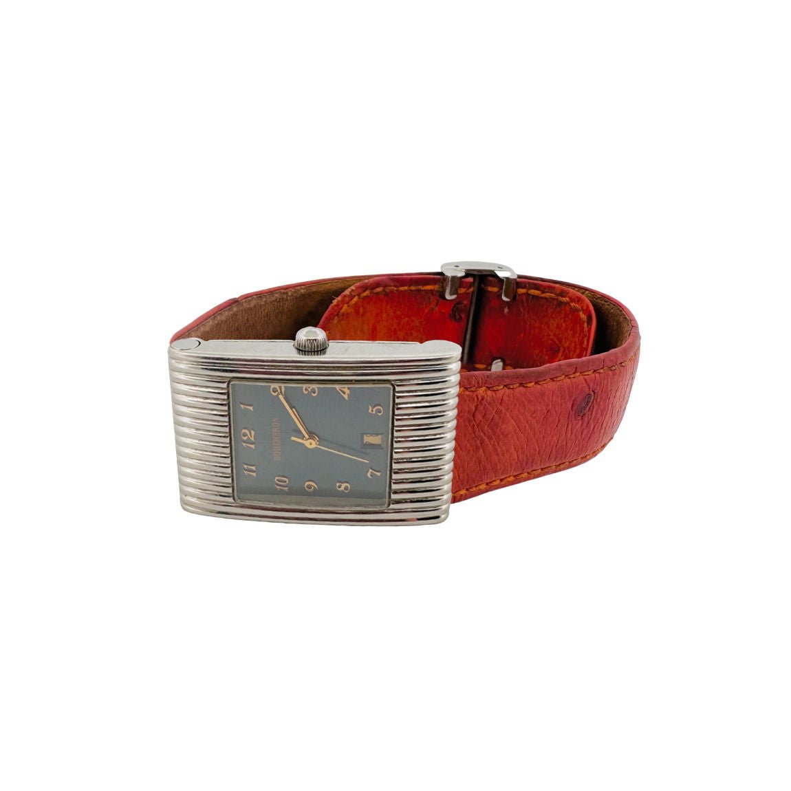 Montre BOUCHERON "Reflet" en acier et cuir - Castafiore