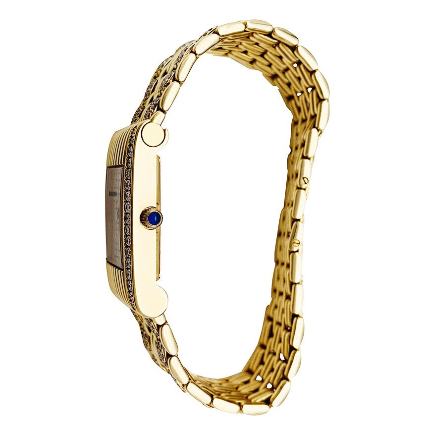 Montre Boucheron "Reflet" or jaune et diamants. - Castafiore