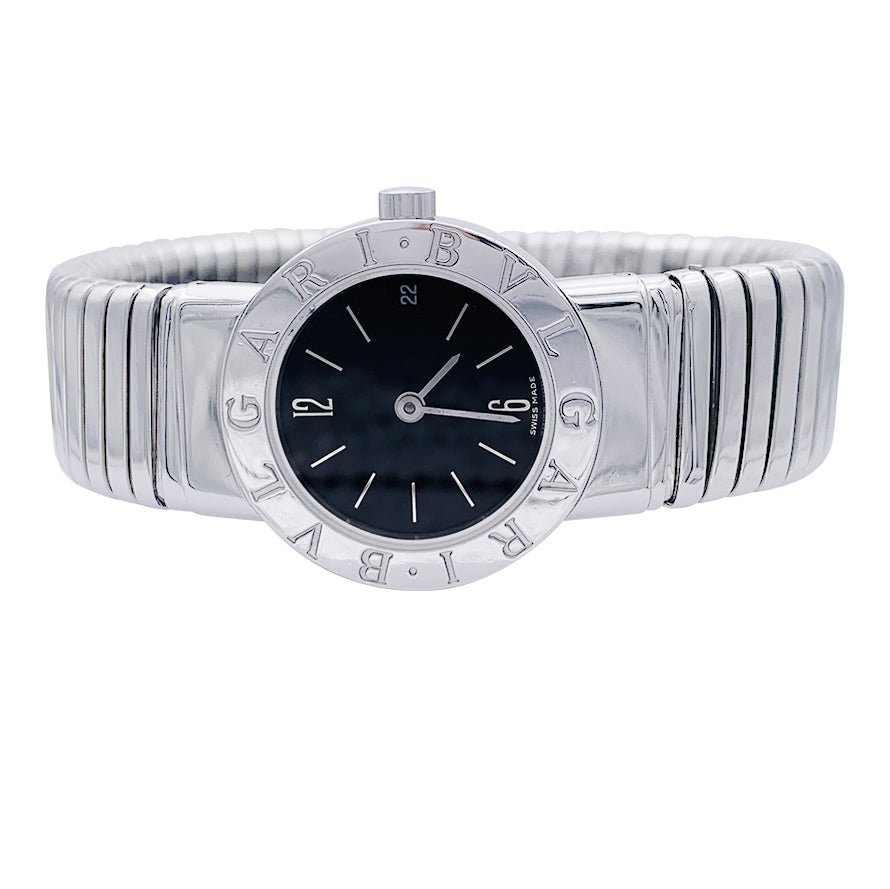 Montre BULGARI "Bulgari-Bulgari" modèle "BB 23" en acier - Castafiore