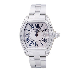 Montre CARTIER "Roadster", acier sur acier. - Castafiore