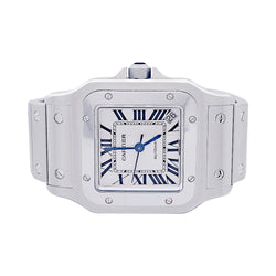 Montre Cartier "Santos Galbée", acier. - Castafiore