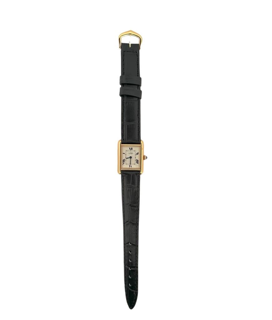 Montre CARTIER Tank Must en plaqué or Grand modèle - Castafiore