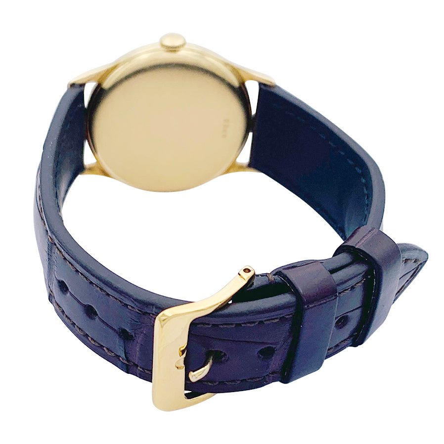 Montre Jaeger Lecoultre, or jaune, cuir. - Castafiore