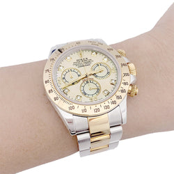 Montre ROLEX, "Cosmograph Daytona", or jaune et acier - Castafiore