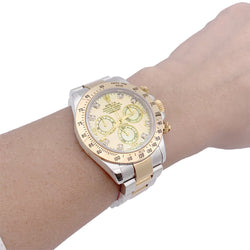 Montre ROLEX, "Cosmograph Daytona", or jaune et acier - Castafiore