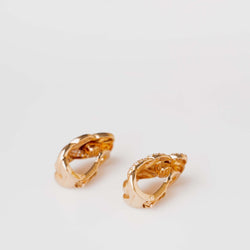 Paire de boucles CARTIER en or jaune et diamants - Castafiore