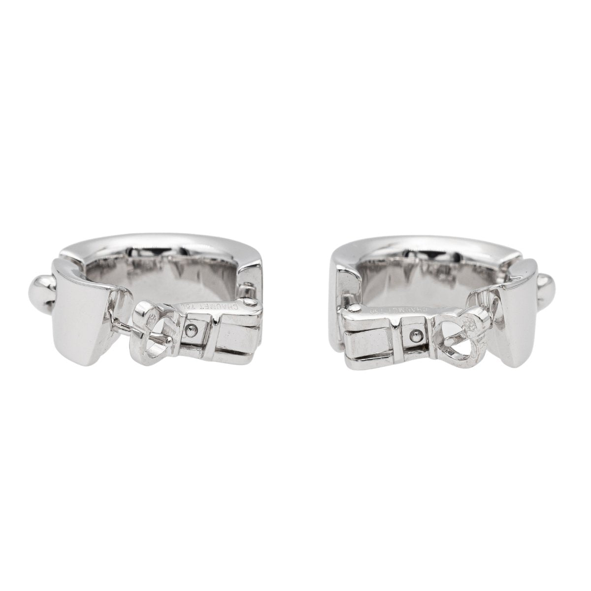 Paire de Boucles d'oreilles CHAUMET Liens en or blanc - Castafiore