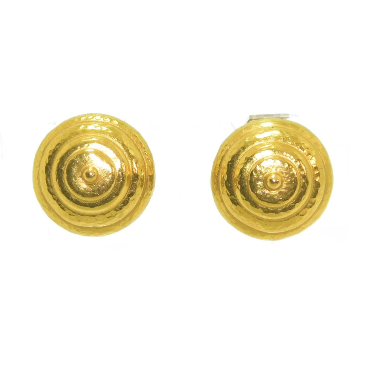 Paire de clips d'oreilles Lalaounis or jaune - Castafiore