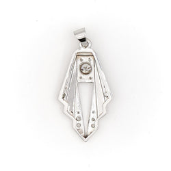Pendentif Art déco Or blanc Diamant - Castafiore