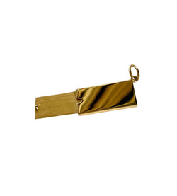 Pendentif CARTIER "enveloppe à secret" en or jaune et diamants - Castafiore