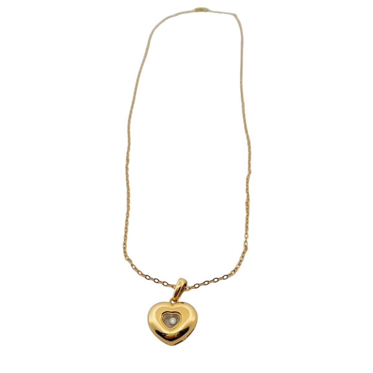 Pendentif CHOPARD "Happy diamond" en or jaune - Castafiore