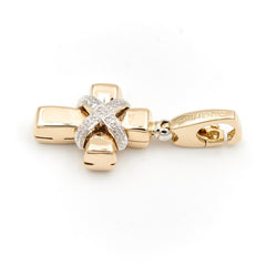 Pendentif croix CHIMENTO en 2 ors et diamants - Castafiore