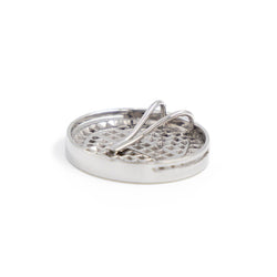 Pendentif en or blanc et diamants blancs et noirs - Castafiore