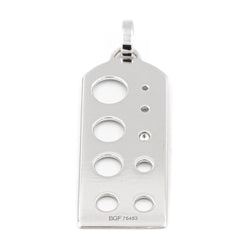 Pendentif FRED "Calibre à pierres", en or blanc et diamant - Castafiore