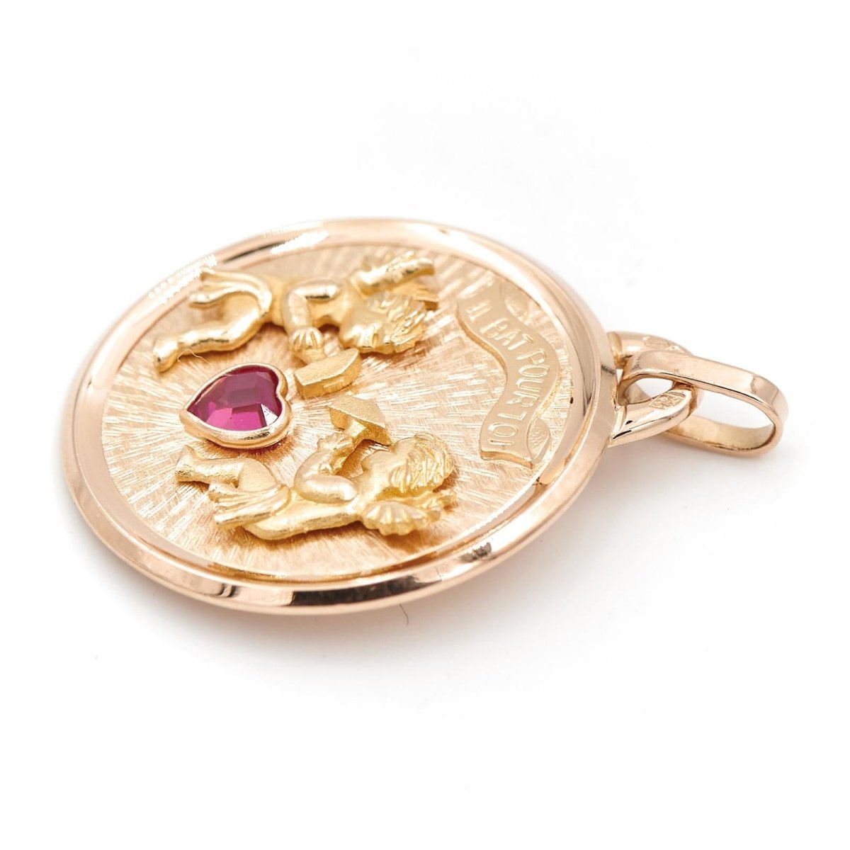 Pendentif Or jaune Rubis - Castafiore