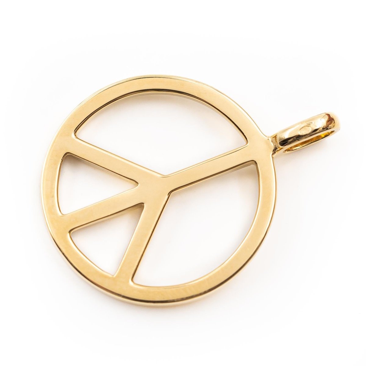 Pendentif Peace & Love en or jaune - Castafiore