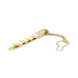 Pince à cravate CHIMENTO en 3 ors pavé diamants - Castafiore