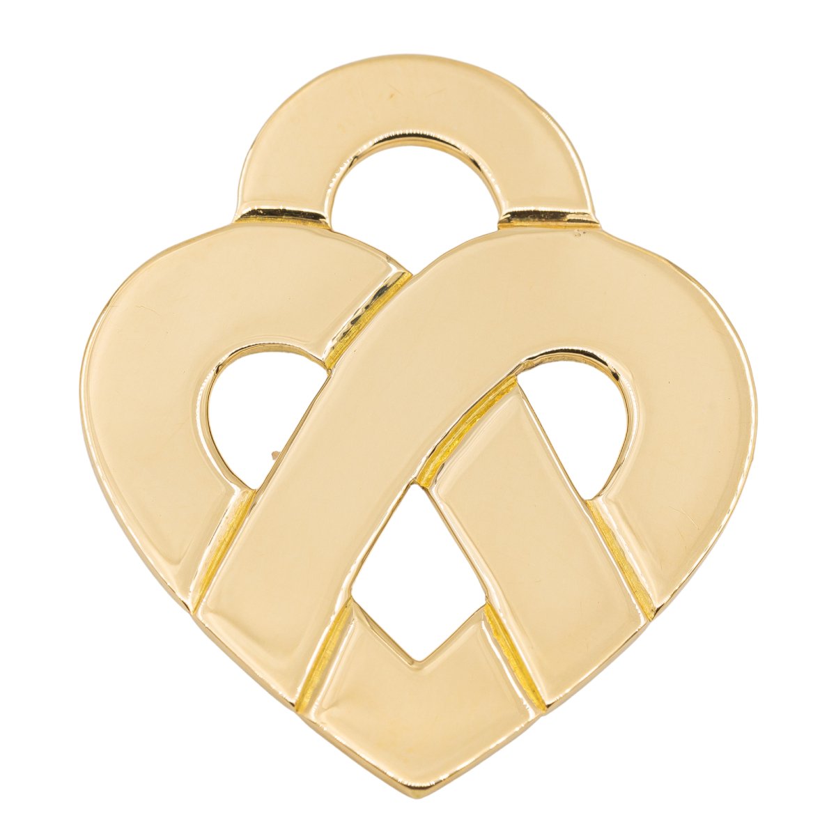 Poiray Pendentif Cœur entrelacé Or jaune - Castafiore