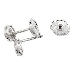 Puces Tiffany & Co., "Mini Circlet", platine et diamants - Castafiore