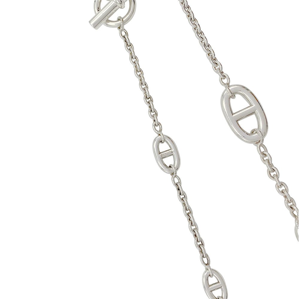 Sautoir Hermès,"Farandole", argent - Castafiore