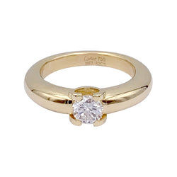 Solitaire Cartier, "Louis Cartier", or jaune, diamant - Castafiore