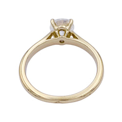 Solitaire Cartier,"1895", or jaune, diamant - Castafiore