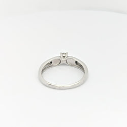 Solitaire or blanc et diamants - Castafiore