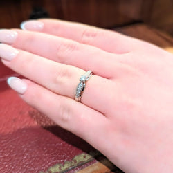 Solitaire or blanc et diamants - Castafiore