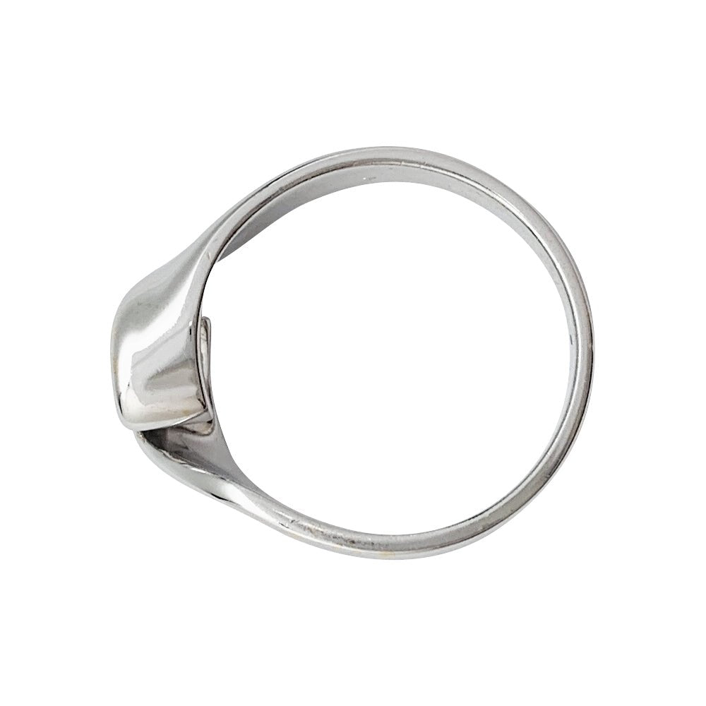 Solitaire or blanc serti d'un diamant - Castafiore
